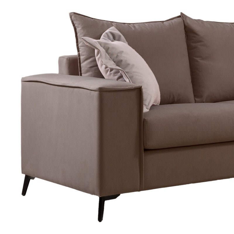 Set 2 canapele cu 2 locuri Verona x2 Latte, Maro, 225x93x100 cm