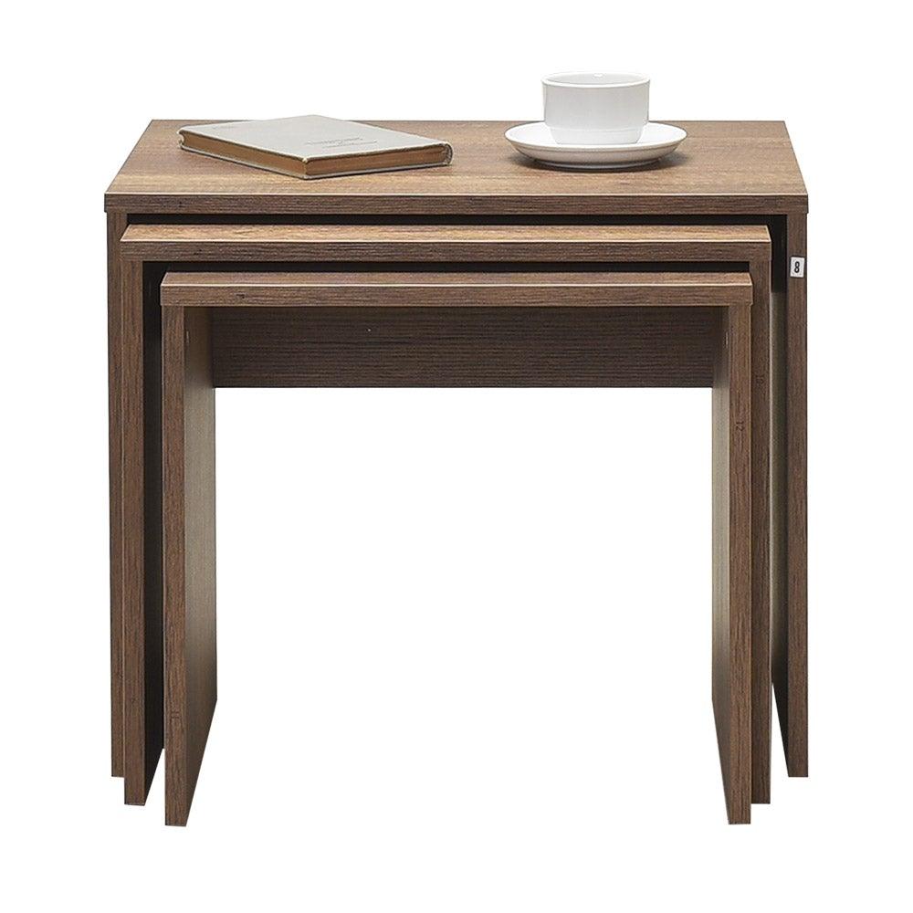 Set 3 Masute Cafea Zigon SHP-103-PP-1 Home Collection®, 55x47x40 cm - Maro | SKU: SHP-103-OO-1