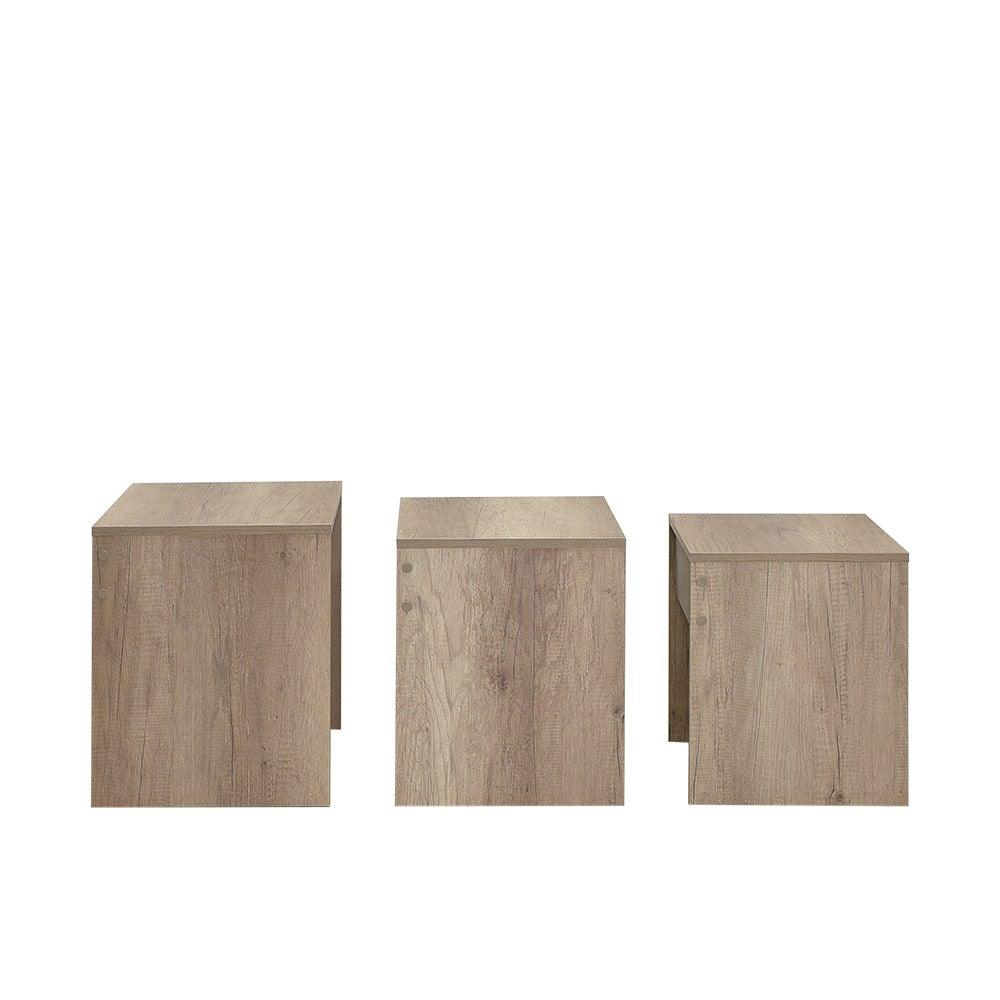 Set 3 Masute Cafea Zigon SHP-103-PP-1 Home Collection®, 55x47x40 cm - Natur | SKU: SHP-103-TT-1