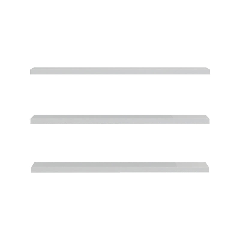 Set 3 rafturi de perete Divar, Diverse culori, 60x14 cm - Alb