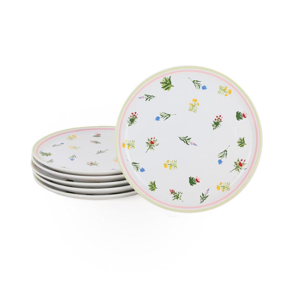 Set 6 Farfurii Holiday Ceramica, Alb, 25 cm
