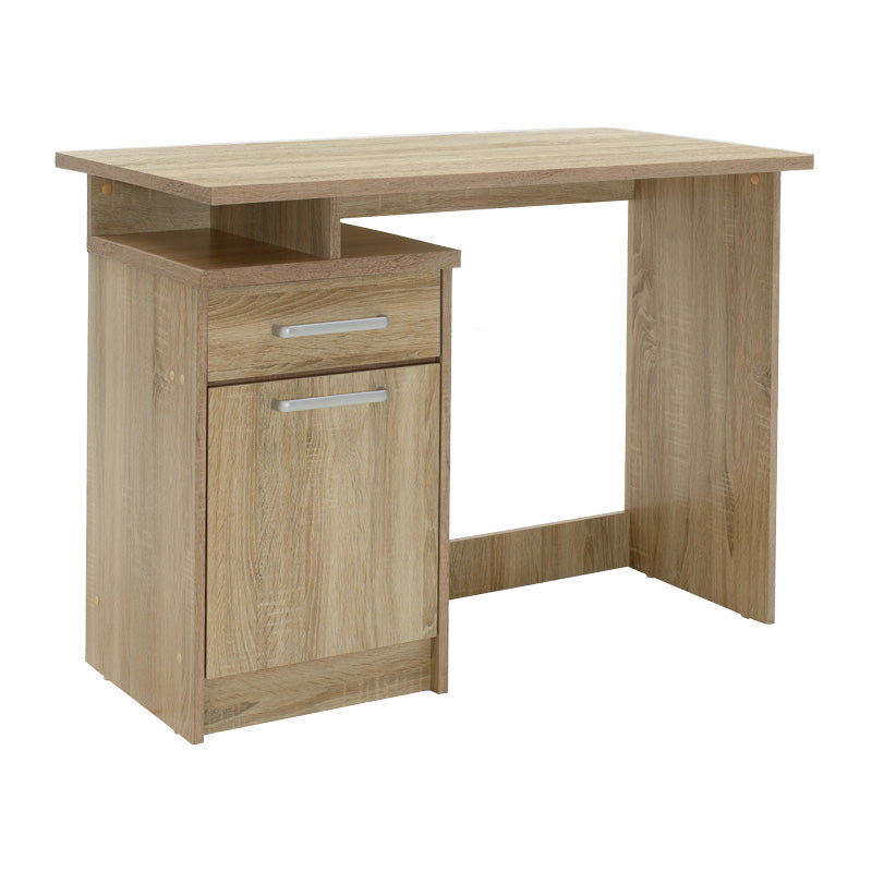 Set birou pentru studenti cu functie de organizare, metal și Lemn, 2 piese, 100x55x75 cm