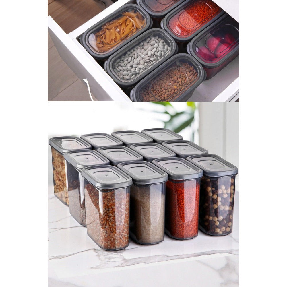 Set cutie de depozitare Storage Box 12 Set, 9x17x15 cm
