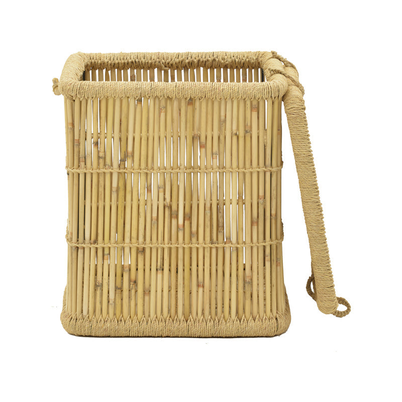 Set de 2 cosuri de rufe Dremia bambus, Natural, 46x46x55 cm