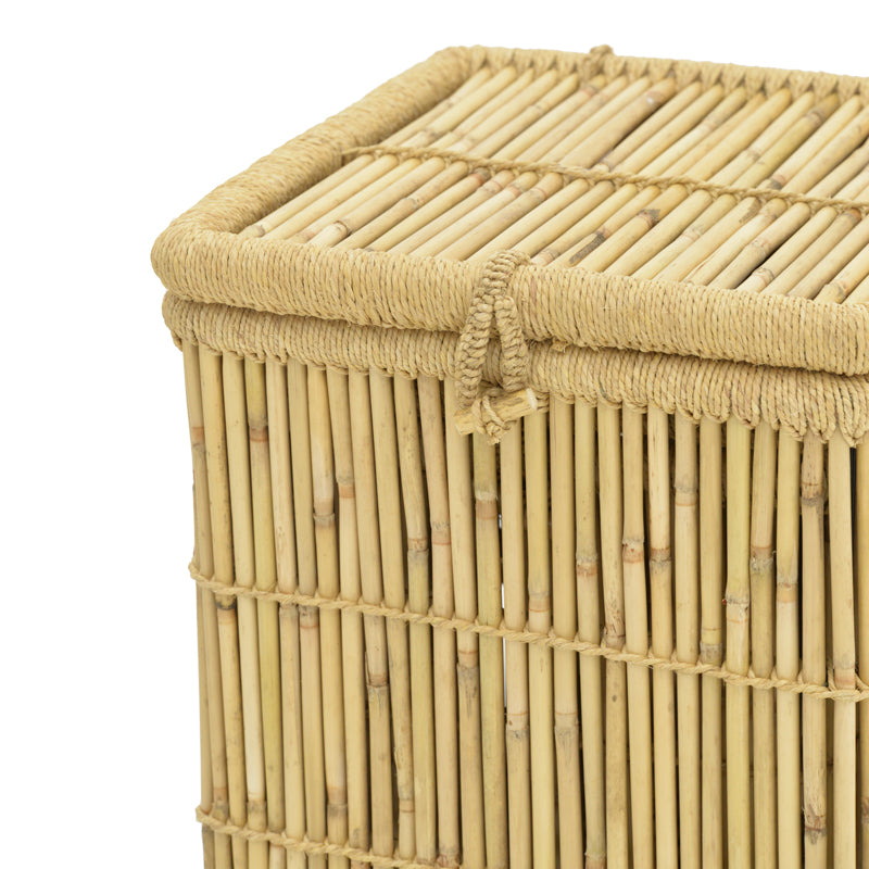 Set de 2 cosuri de rufe Dremia bambus, Natural, 46x46x55 cm