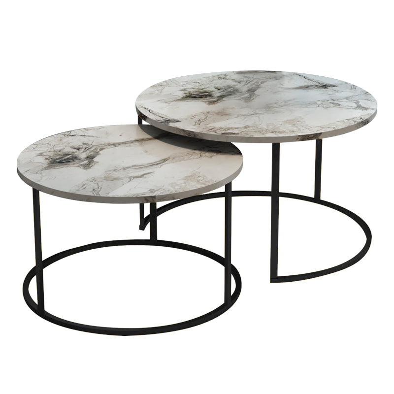 Set de 2 masute de cafea Solme, 60x60x40 cm - Set de 2 masute de cafea Solme, 60x60x40 cm - 321-000079
