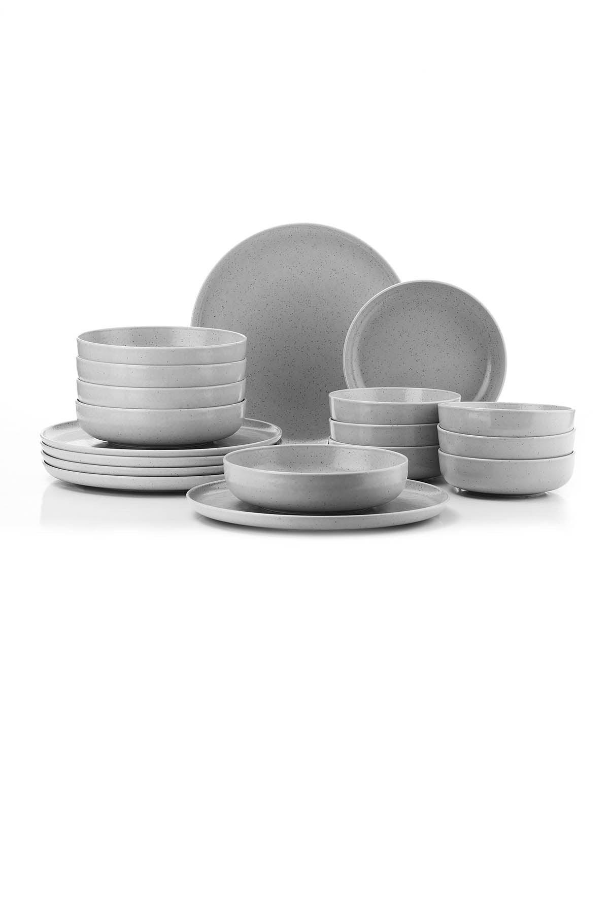 Set de cină, Gri, 27x27 cm