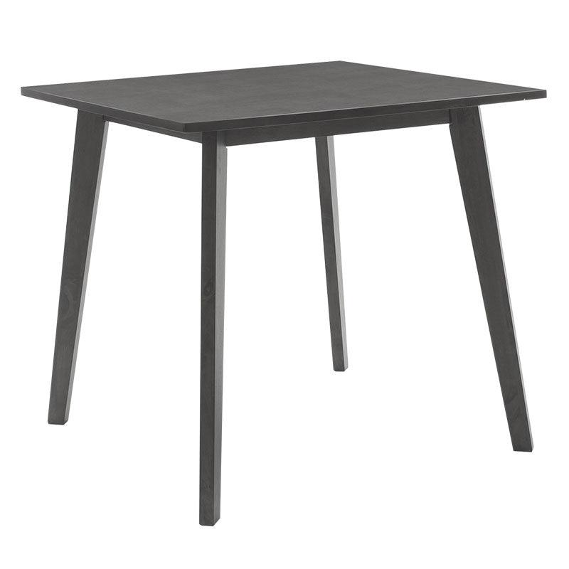Set de sufragerie Benson - Toto 5 piese, Gri - Nuc, 80x80x75 cm - Gri