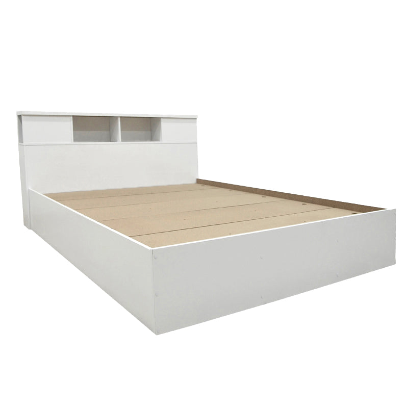 Set dormitor Olympus White, Lemn, Set 3 piese, Pat 140x200 cm