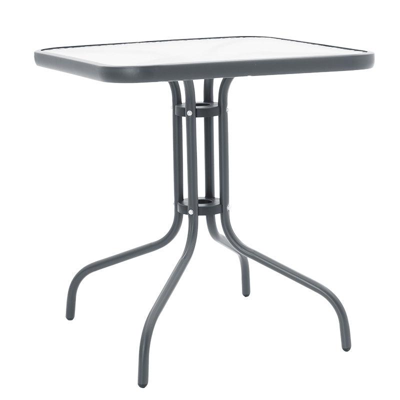 Set de gradina 3 piese Watson-Obbi, Maro - Gri inchis, 70x70x70 cm - Gri inchis