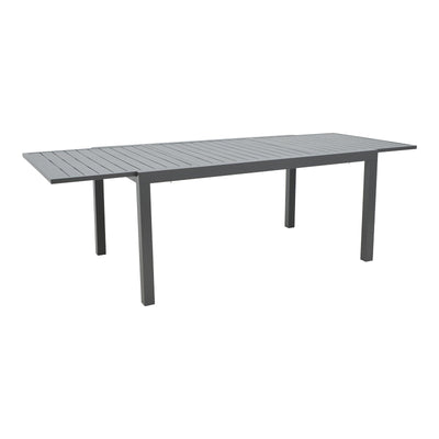Set de Masa Azelie-Lafla 7 piese, din tesatura antracit-aluminiu, antracit, 77x55x94 cm, imagine suplimentara