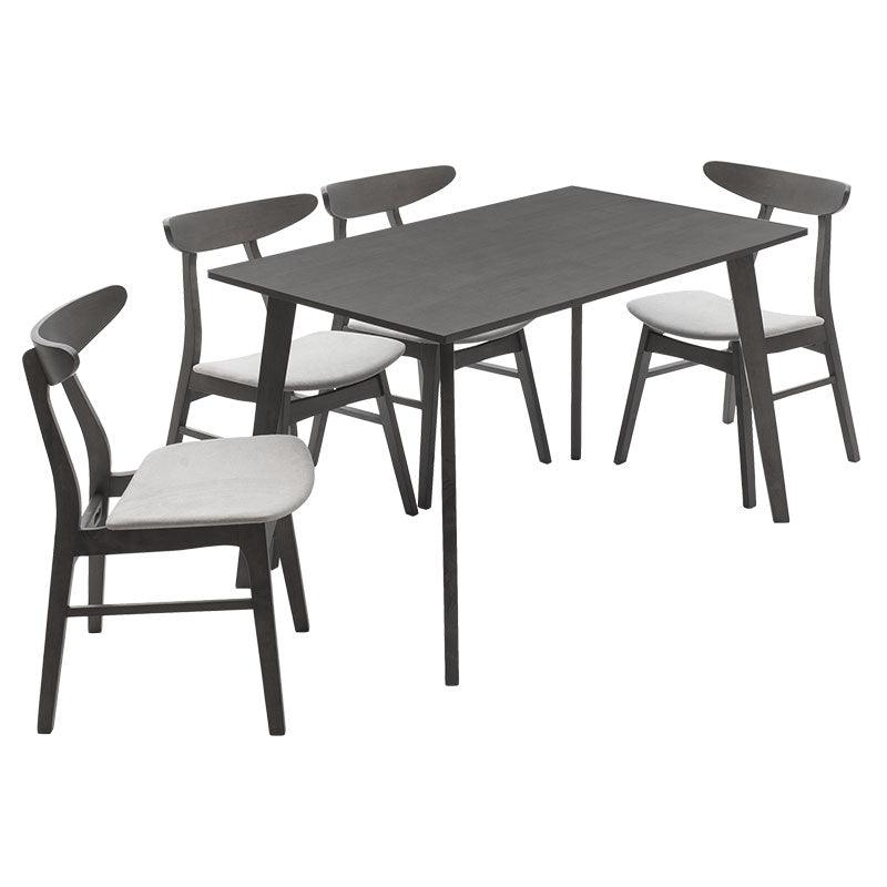 Set de Masa Benson - Orlean 5 bucati 120x80x75cm - Gri