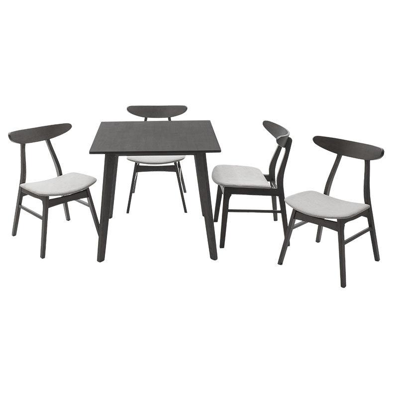 Set de Masa Benson - Orlean 5 piese 80x80x75cm - Set de Masa Benson - Orlean 5 piese 80x80x75cm