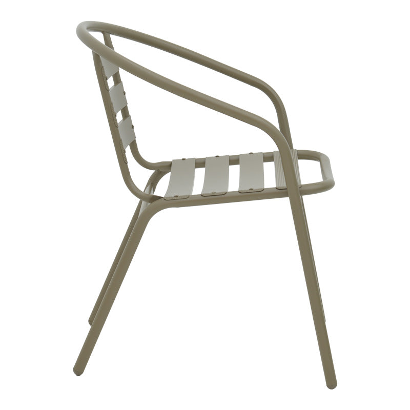 Set de masă Albero-Tade, Metal, 3 piese, Șampanie, 60x70 cm