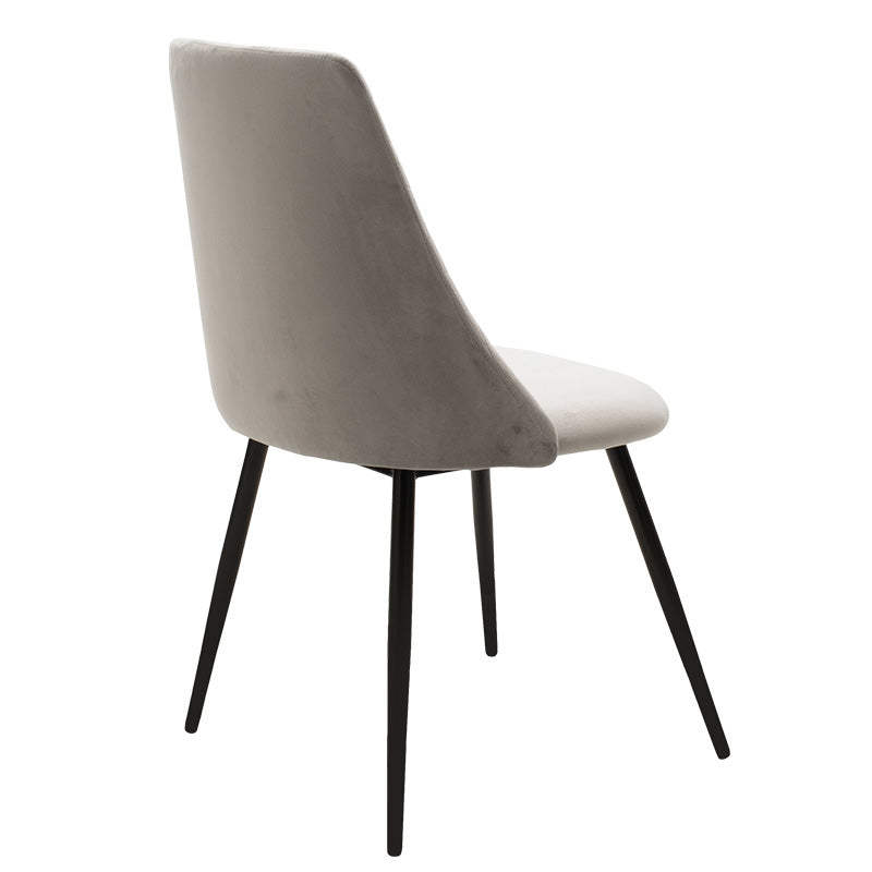 Set de sufragerie Gustas-Giselle, 5 piese, marmura Alba pietruita-negru metalic, 120x80x75 cm