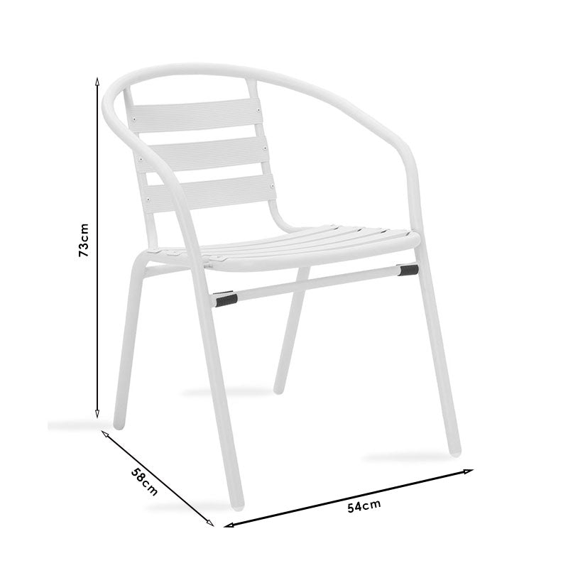 Set de sufragerie Watson-Tade 3 piese metal-negru-sticla, D60x70 cm