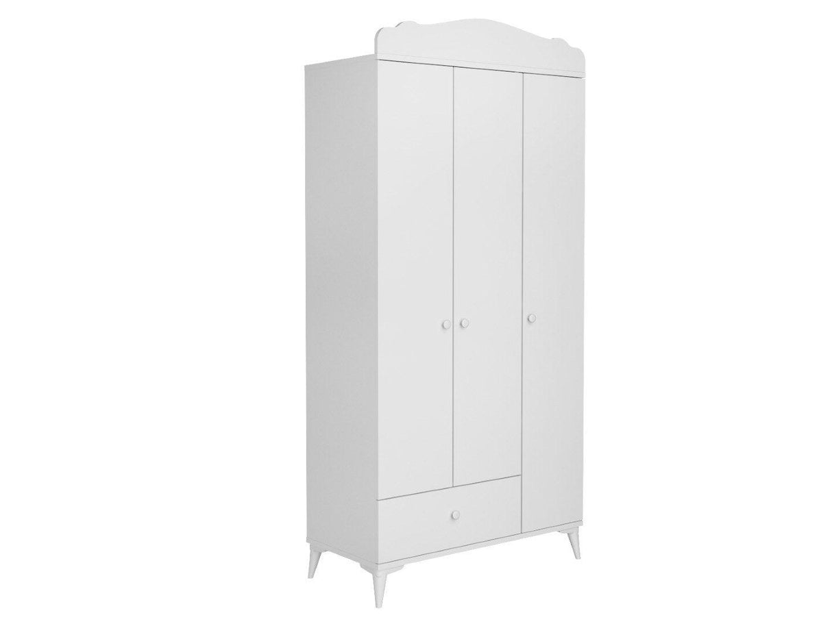 Set de mobilier pentru camera bebelusului Sansa, Alb, 95x67x175 cm