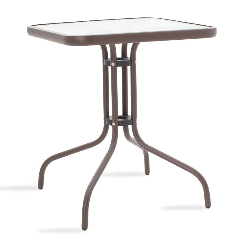 Set de sufragerie Obbi-Watson 3buc metal-pe maro, 60x60x60 cm