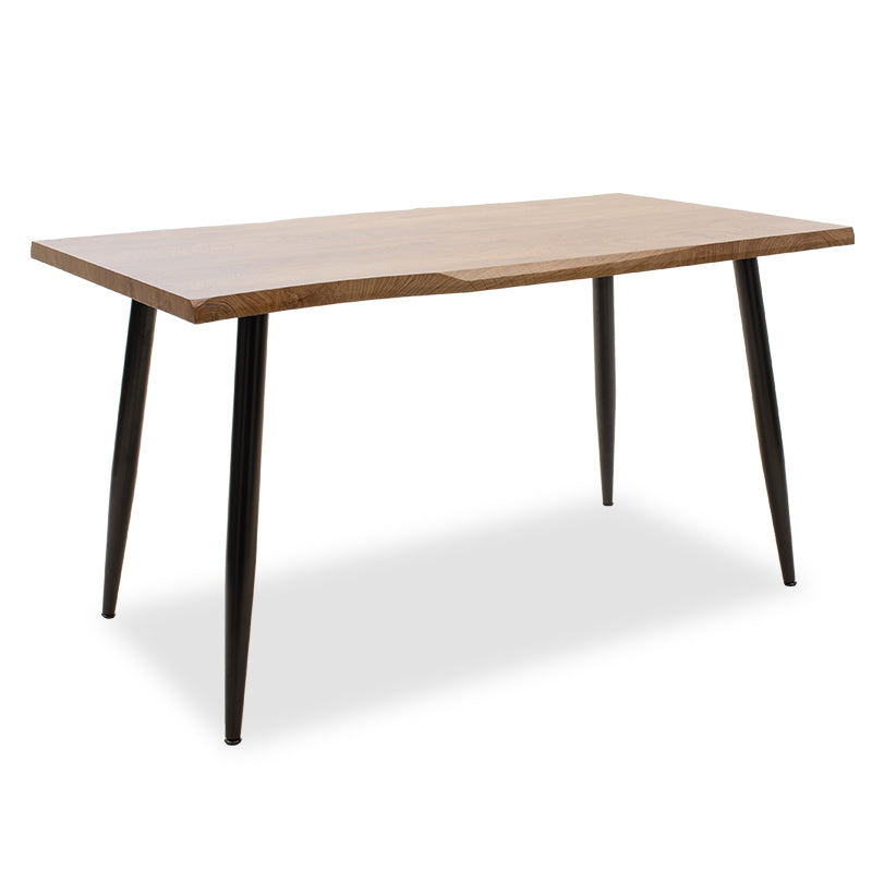 Set de sufragerie cu Murde Chairs negru and Neve masă, negru, 140x80x75 cm
