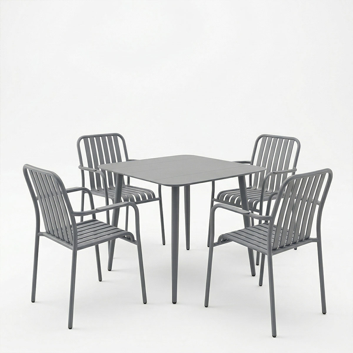 Set de sufragerie exterior Heven Vista, 5 piese, 80x80x72 cm - Antracit