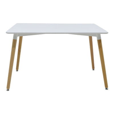 Set dining Natali-Gaston, 5 piese, Gri-Alb-Natural, 120x80x76 cm, foto produs