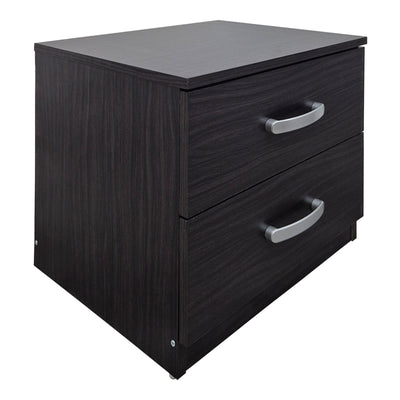 Set Dormitor Athos cu Pat, Wenge, 90x190 cm, perspectiva suplimentara