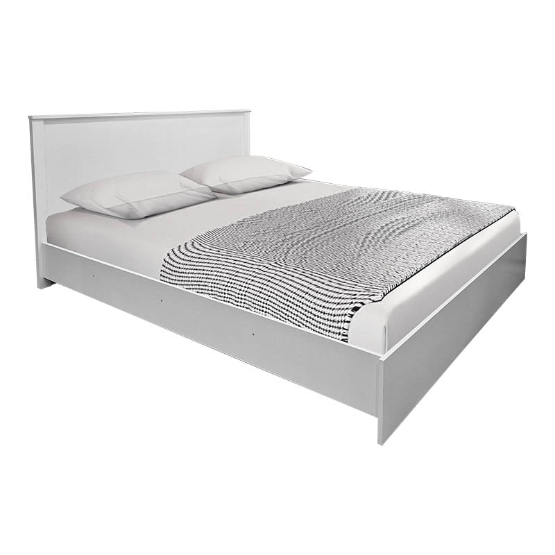 Set dormitor Athos, Set 4 piese, Pat, Alb, 160x200 cm