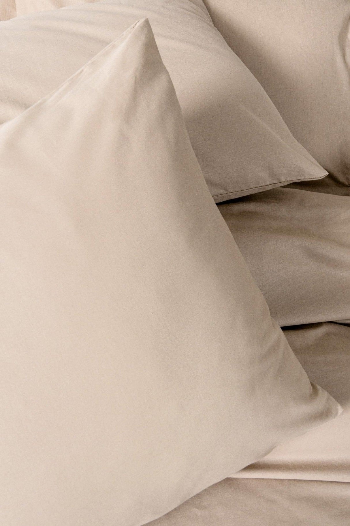Set Lenjerie pat double Cream, Ranforce, 200x220 cm