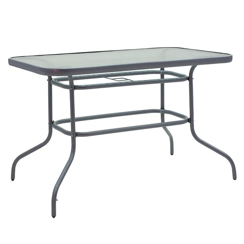 Set Masa + 4 scaune Valor-Calan, Gri - Maro, 110x60x70 cm - Gri