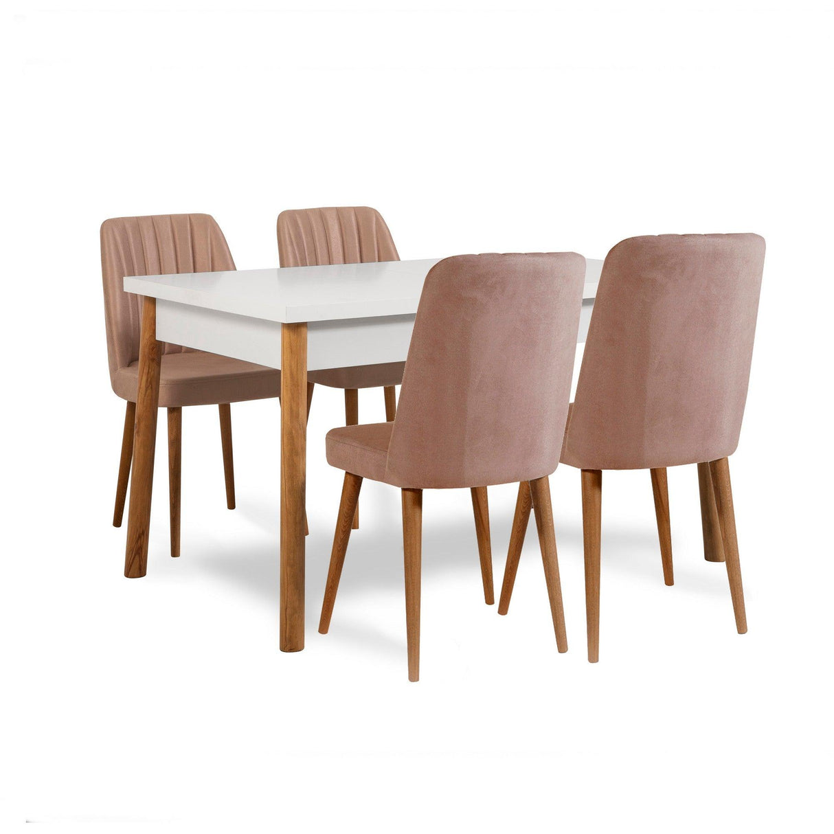 Set Masa Bucatarie și scaune (5 bucăți) Santiago 0900, Stejar, 120x75x77 cm