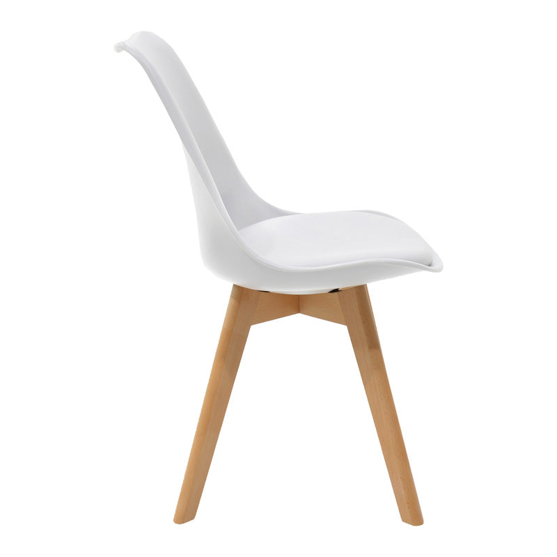 Set de sufragerie Manka-Gaston, Lemn, Alb 3 piese, 80x80x77 cm