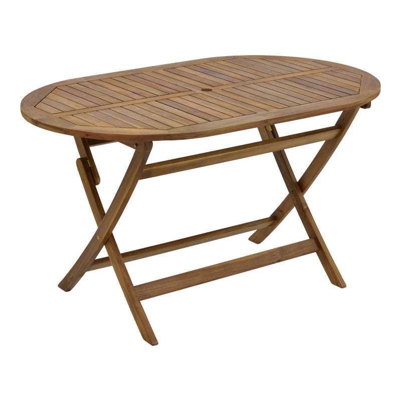 Set masa de Gradina Zerco-Falov , lemn masiv Natural de salcâm, 130x80x72 cm