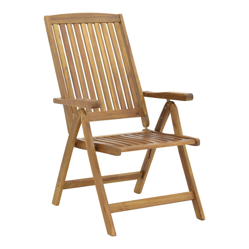 Set masa de Gradina Zerco-Falov , lemn masiv Natural de salcâm, 130x80x72 cm