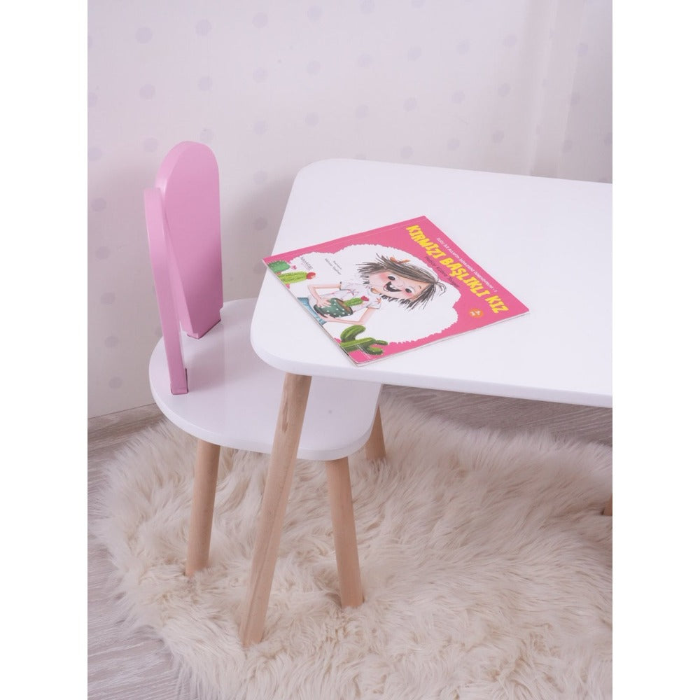 Set masa si scaun pentru copii Furniture Bunny One, 50x45x60 cm - Set masa si scaun pentru copii Furniture Bunny One, 30x25 cm - 517BMB1103
