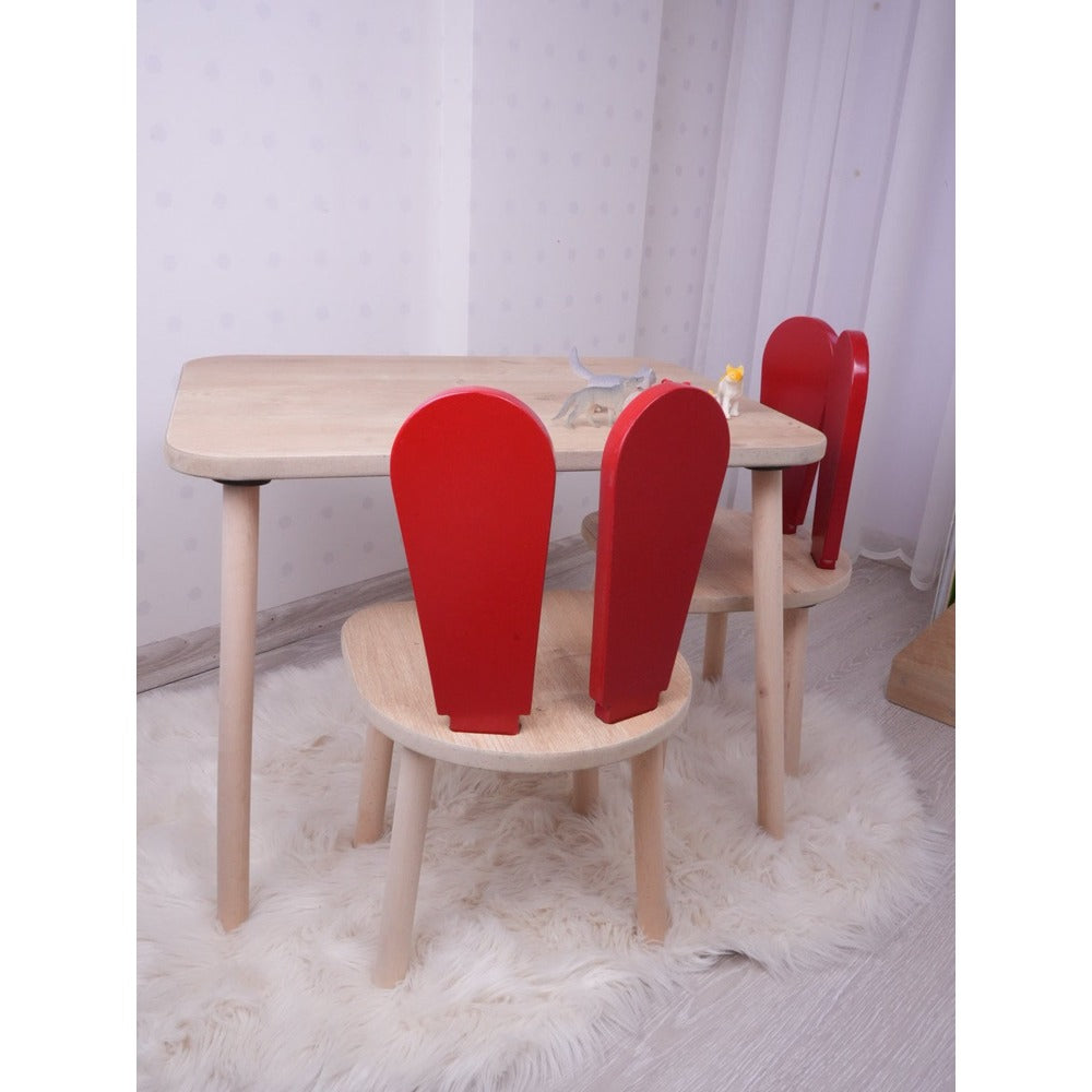 Set masa si scaun pentru copii Furniture Bunny One, 50x45x60 cm - Set masa si scaun pentru copii Furniture Bunny One, 30x25 cm - 517BMB1126