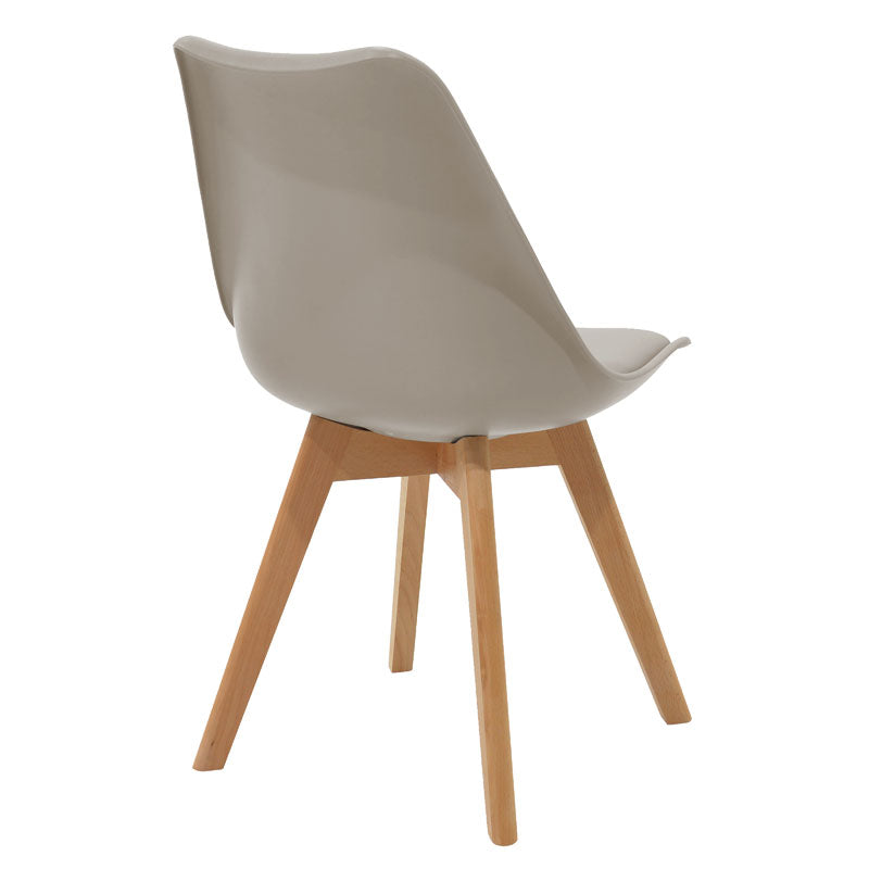 Set masa si scaune 3 buc Natali-Gaston, Alb, 80x80x76 cm