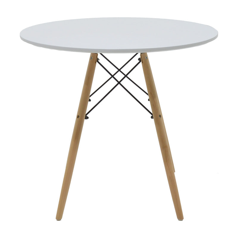 Set masa si scaune 5 piese Julita, Alb, 80x80x73 cm