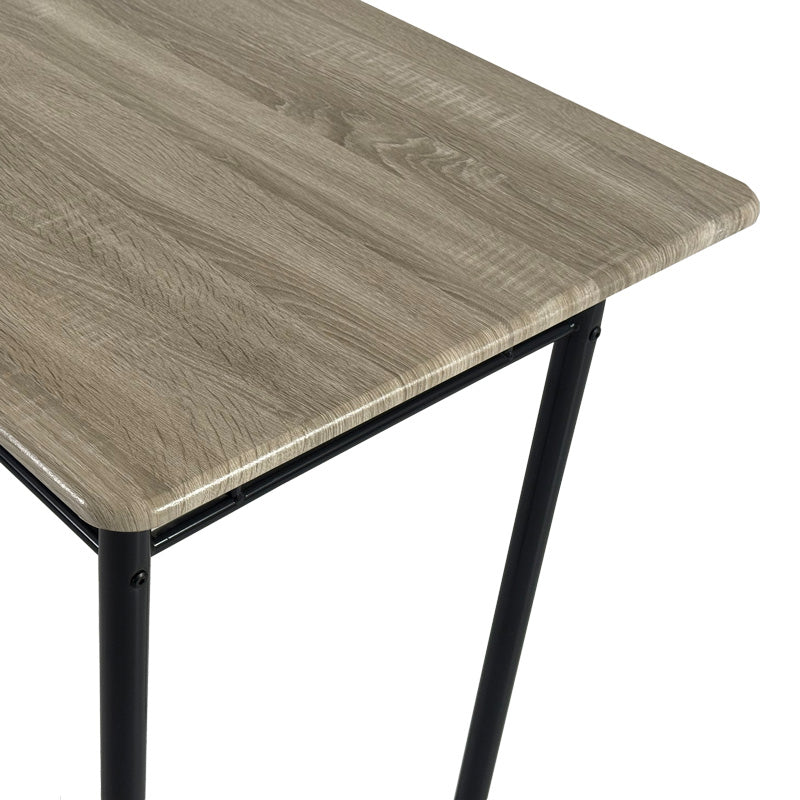 Set masa si scaune 5 piese Reforia, Gri, 110x60x74 cm