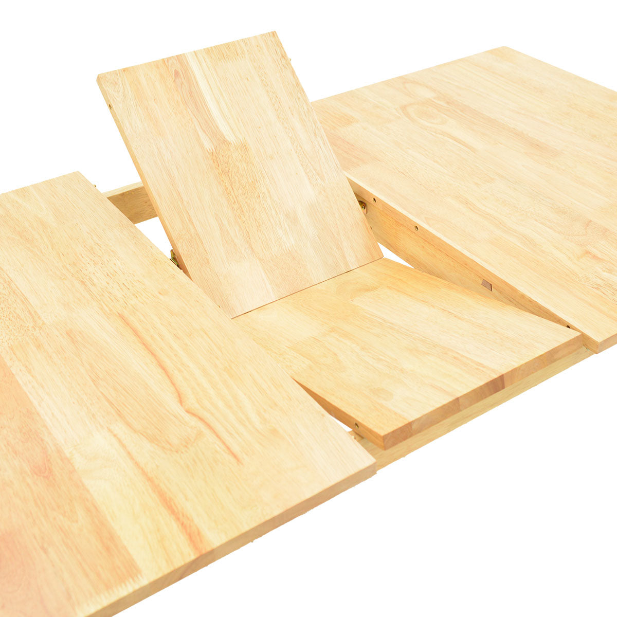 Set masa si scaune Dallan Country, Lemn rubberwood, Natural, 150x80x74 cm