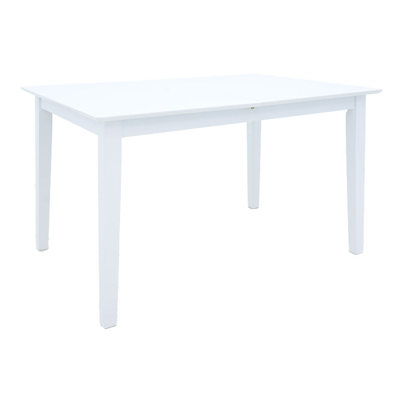 Set masa si scaune Dallan Mabor, Lemn rubberwood, Alb, 150x80x74 cm