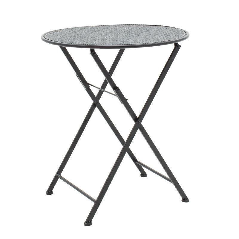 Set Masa si Scaune Gradina Walen 3 Piese Negru, Alb, 60x60x93 cm - Negru