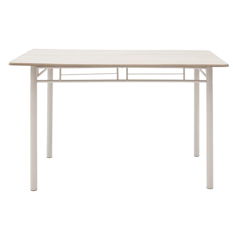Set masa si scaune Roza, 5 piese, Nuc - Alb - Sonoma - Gri, 120x70x75 cm - Gri