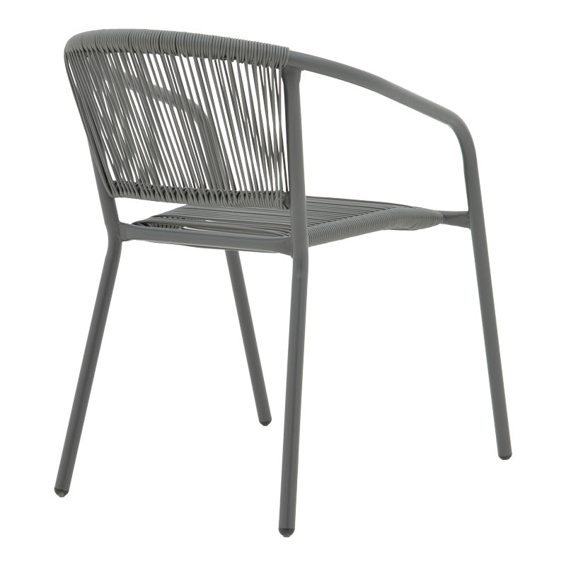 Set Mobilă de Luat Masa cu Funcție Modulară Valor-Lindaria, Metal și Sticlă, Gri, 110x60x70 cm