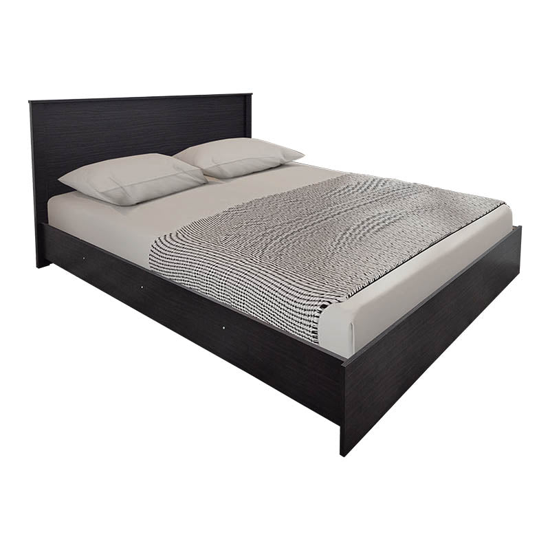 Set mobilier dormitor Athos, Set 4 piese, Pat, Lemn Wenge, 160x200 cm