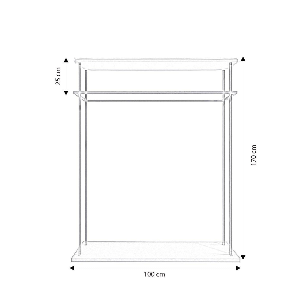 Suport/Stander Umerase Huppe, Auriu, 100x170x40 cm
