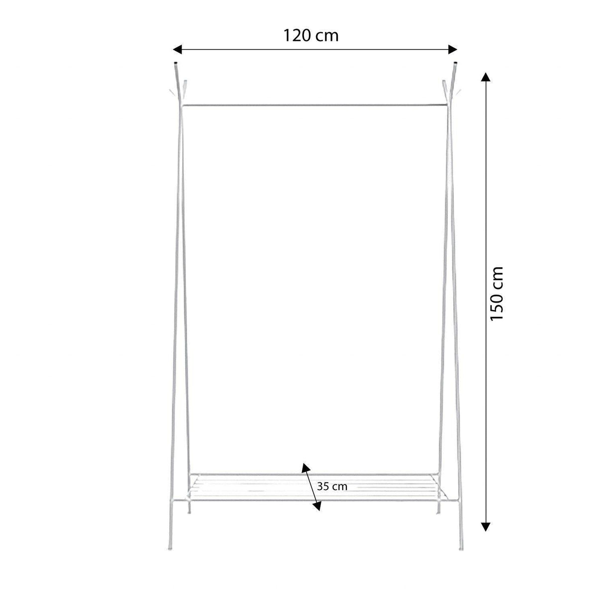 Suport/Stander Umerase Monza, Auriu, 120x150x35 cm