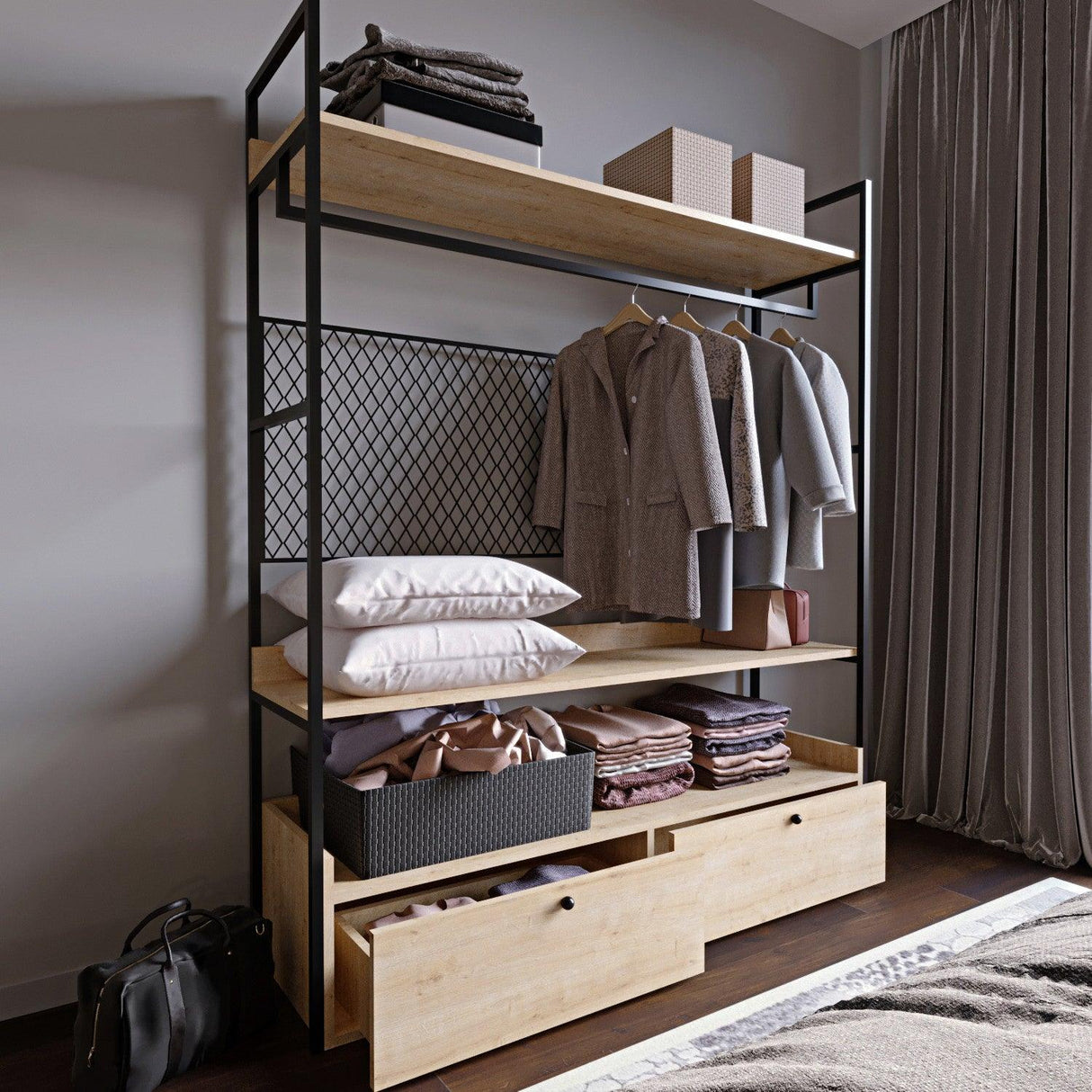 Suport/Stander Umerase Trend Fileli L605, Crem, 42x180x150 cm