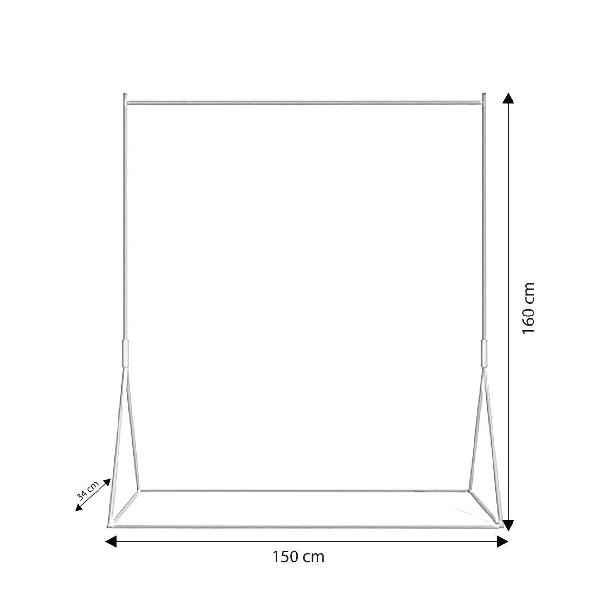 Suport/Stander Umerase Venice, Auriu, 150x160x34 cm