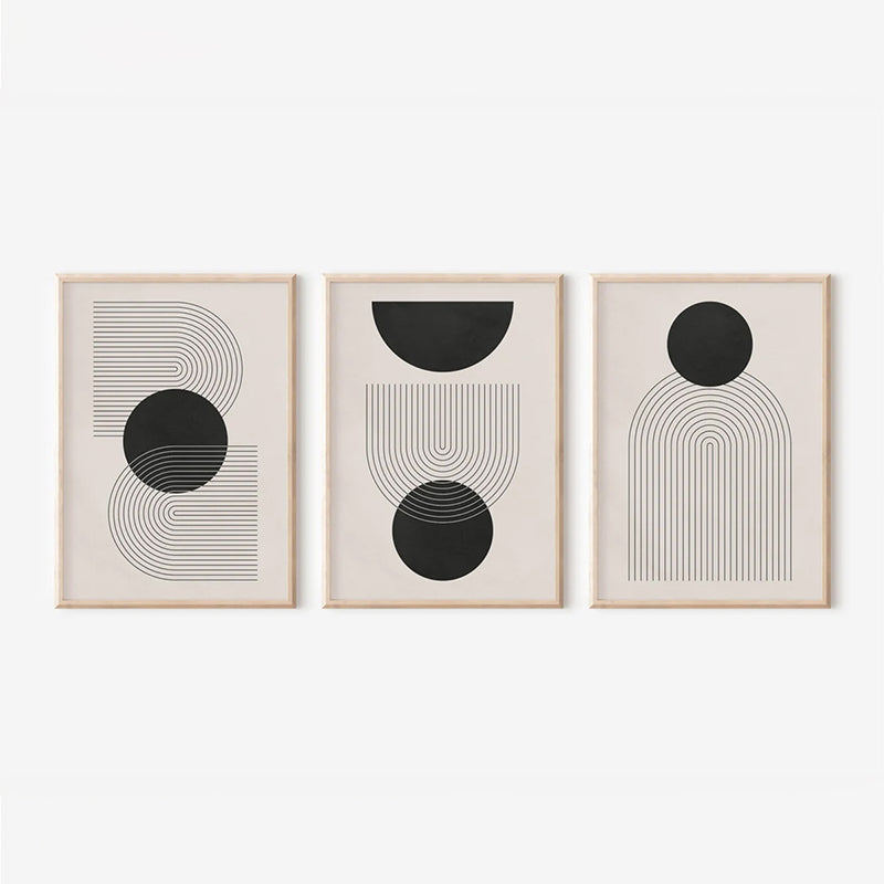 Tablou Caldra, Triptic, Pânză, Multicolor, 33x48 cm