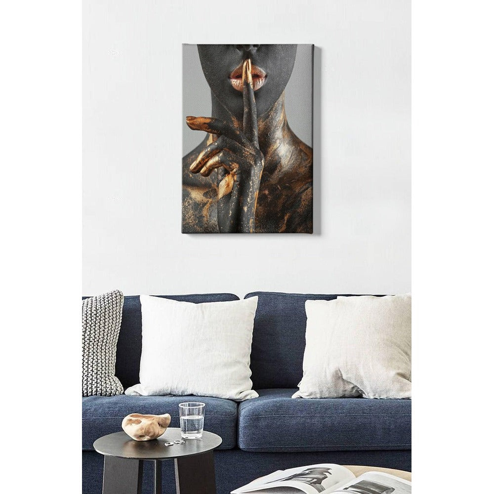Tablou Canvas African Lady 5, Multicolor, 70x50 cm